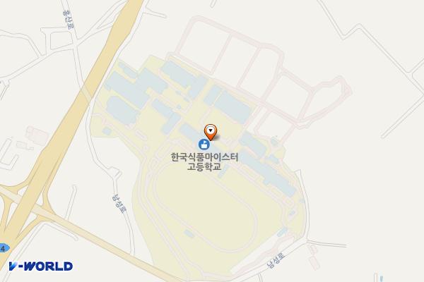 한국식품마이스터고등학교 위치 지도 — 충청남도 부여군 홍산면 홍산로 112-23