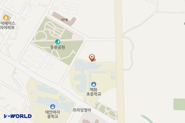 백화초등학교 위치 지도 — 충청남도 태안군 태안읍 다락미1길 85