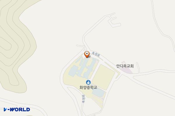 화양중학교 위치 지도 — 전남광주통합특별시 여수시 화양면 나진리 701 화양중학교