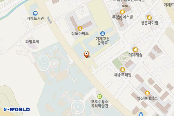 거제고현중학교 위치 지도 — 경상남도 거제시 거제중앙로7길 19