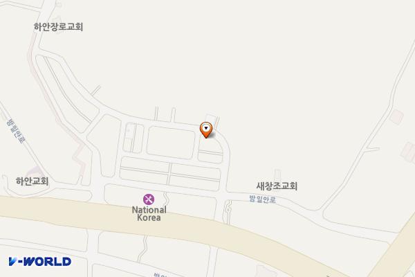 밤일부락 소형 위치 지도 — 경기도 광명시 하안동 868번지