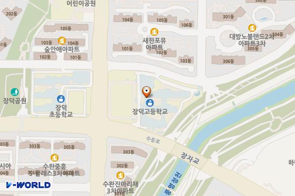 장덕고등학교 위치 지도 — 전남광주통합특별시 광산구 수등로 45