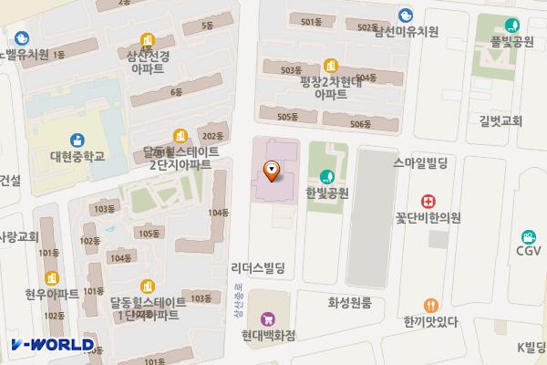 프라우메디병원 위치 지도 — 울산광역시 남구 삼산중로 94