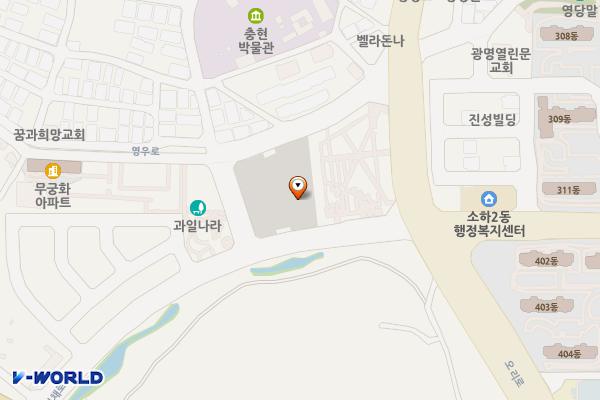 광명동굴 제3 위치 지도 — 경기도 광명시 소하동 1384번지