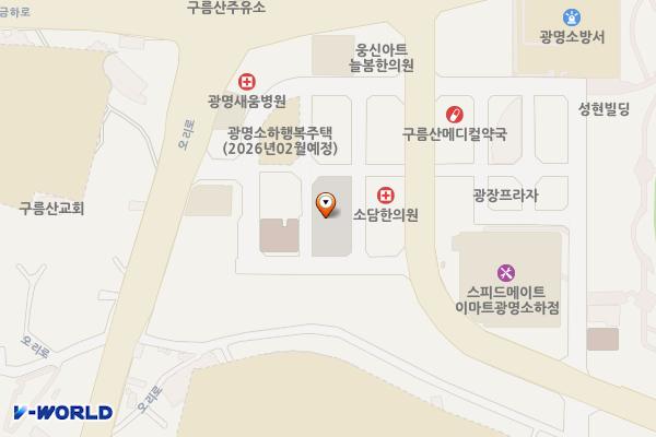 소하동 제3 위치 지도 — 경기도 광명시 소하동 1342-2번지