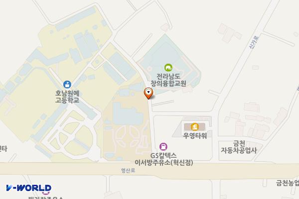 창의융합교육원 위치 지도 — 전남광주통합특별시 나주시 금천면 영산로 5695