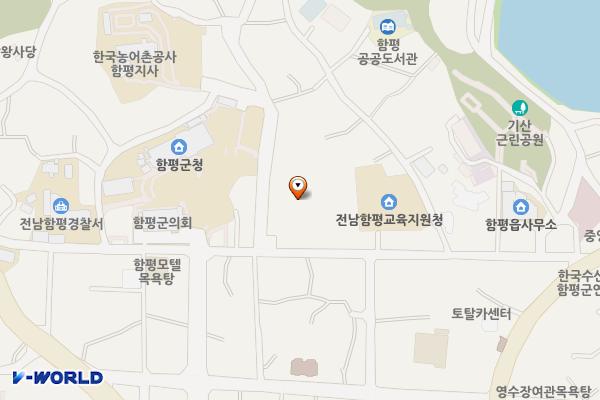 함평농촌중심지 위치 지도 — 전남광주통합특별시 함평군 함평읍 중앙길 180