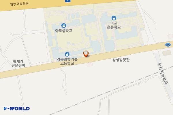 경북과학기술고등학교 위치 지도 — 경상북도 김천시 아포읍 아포대로 1053