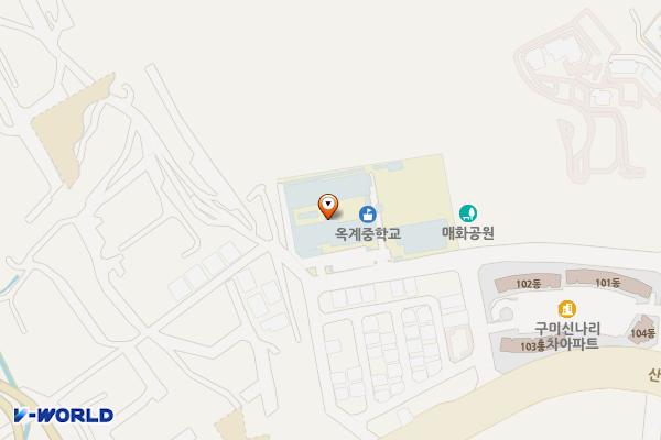 옥계중학교 위치 지도 — 경상북도 구미시 거양길 18-7