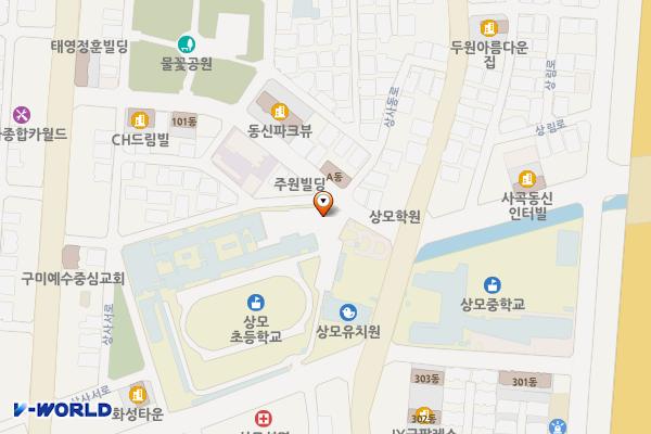 상모초등학교 위치 지도 — 경상북도 구미시 상모로 71