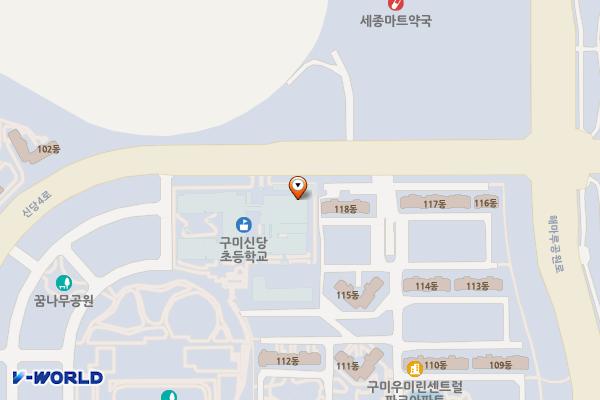 구미신당초등학교 위치 지도 — 경상북도 구미시 산동읍 신당4로 29