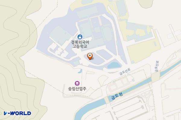 경상북도교육청연수원 위치 지도 — 경상북도 구미시 금오산로 198-14