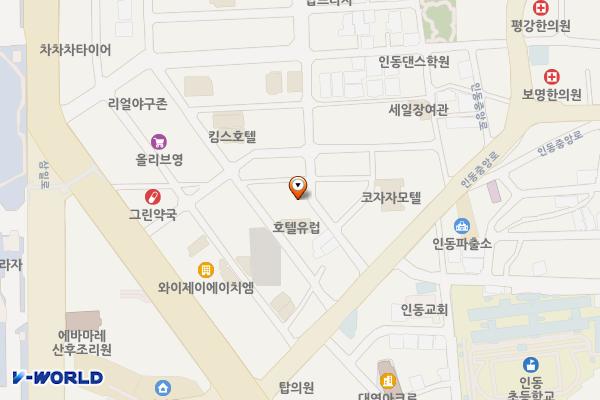 구미 인동시장 주차타워 위치 지도 — 경상북도 구미시 황상동 309-1