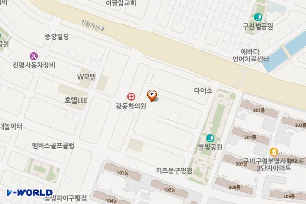 구미 구평동 공영주차장 위치 지도 — 경상북도 구미시 구평동 448-1