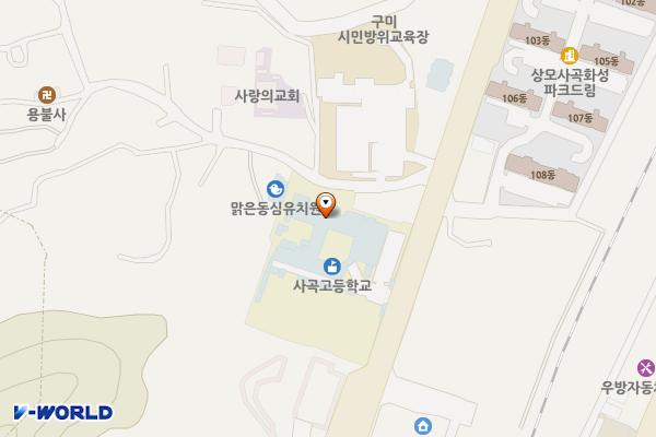 사곡고등학교 위치 지도 — 경상북도 구미시 박정희로 195