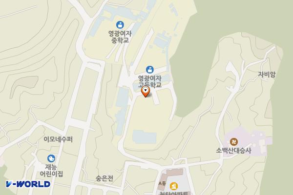 영주영광여자고등학교 위치 지도 — 경상북도 영주시 숫골길23번길 39