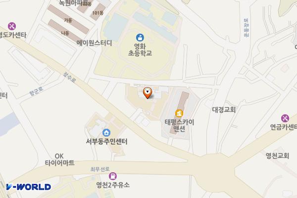영천교육지원청 위치 지도 — 경상북도 영천시 장수로 18-2