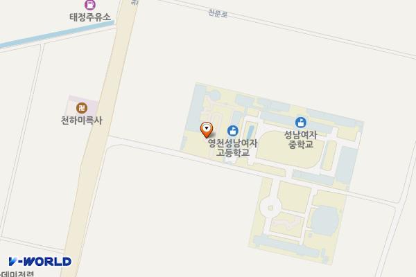 영천성남여자고등학교 위치 지도 — 경상북도 영천시 남촌길 17