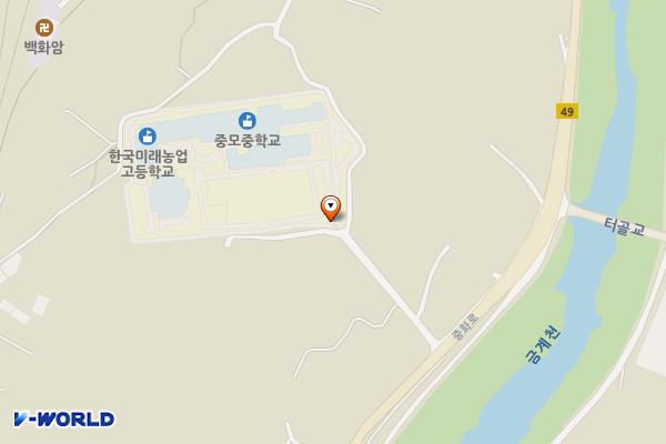 한국미래농업고등학교 위치 지도 — 경북 상주시 모동면 덕곡1길 13