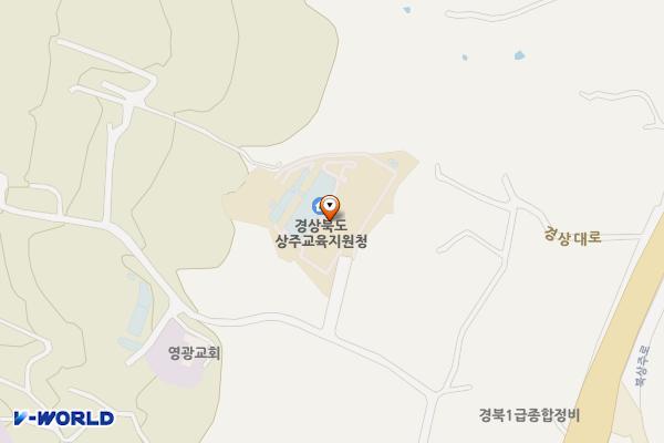 상주교육지원청 위치 지도 — 경상북도 상주시 만산8길 26