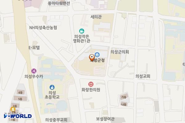 의성군청 위치 지도 — 경상북도 의성군 의성읍 군청길 31