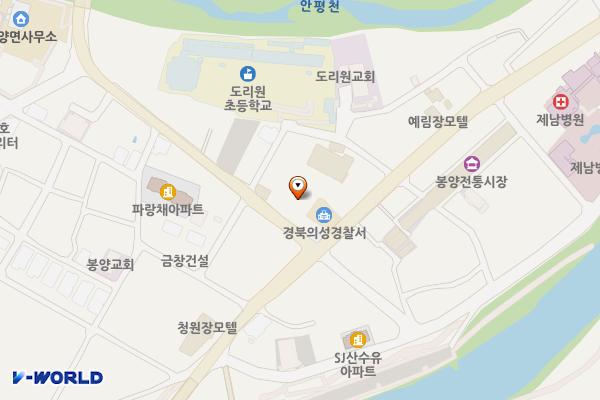 봉양파출소 위치 지도 — 경상북도 의성군 봉양면 도리원1길 53