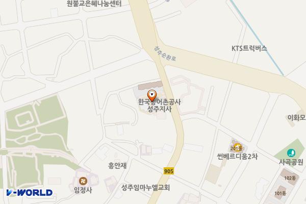 한국농어촌공사 성주지사 위치 지도 — 경상북도 성주군 성주읍 성주읍4길 53