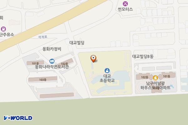 칠곡대교초등학교 위치 지도 — 경상북도 칠곡군 석적읍 서중리7길 15