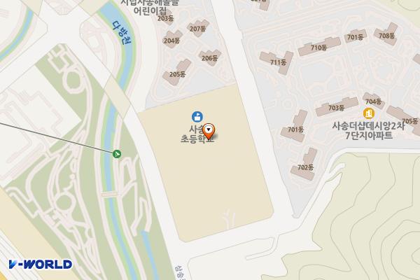 사송초등학교 위치 지도 — 경상남도 양산시 동면 외송로 29