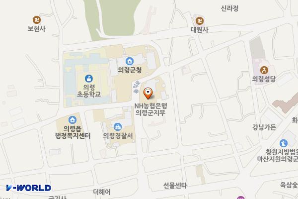 의령교육지원청 위치 지도 — 경상남도 의령군 의령읍 의병로 148