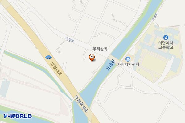 가례복합문화센터 위치 지도 — 경상남도 의령군 가례면 의병로 46