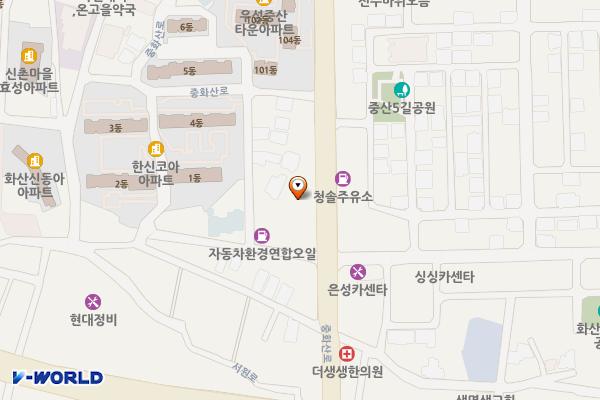 전북 중화산로 일송정(11kW) 위치 지도 — 전북특별자치도 전주시 완산구 중화산로 49