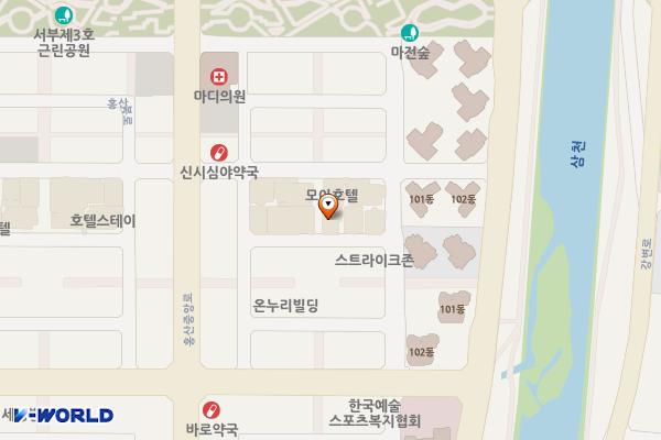 전북 전주 호텔유(7kW) 위치 지도 — 전북특별자치도 전주시 완산구 홍산북로 84-12