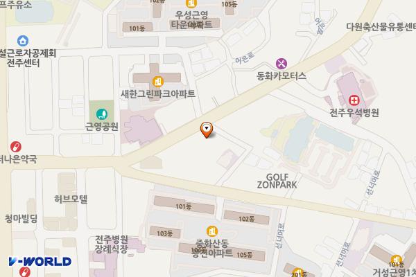 전북 전주 금양정(7kW) 위치 지도 — 전북특별자치도 전주시 완산구 어은로 30