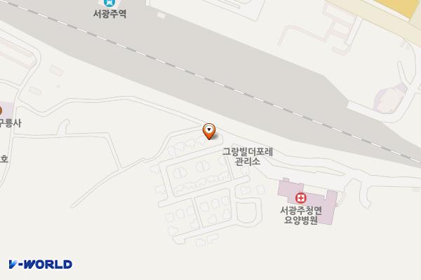 광주 서구 그랑빌더포레1(11kW) 위치 지도 — 전남광주통합특별시 서구 개금길 77-4