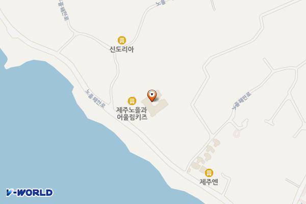 제주 서귀포 돌핀펜트하우스(7kW) 위치 지도 — 제주특별자치도 서귀포시 대정읍 노을해안로 636