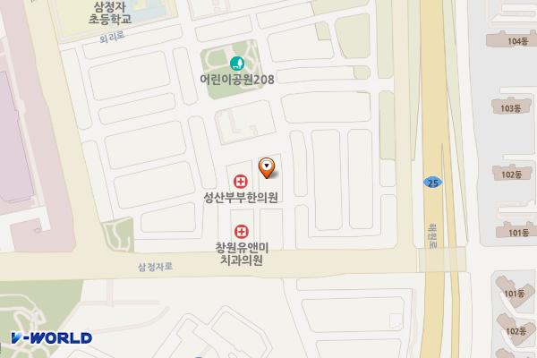 창원 대암빌딩 성주동 위치 지도 — 경상남도 창원시 성산구 삼정자로51번길 7