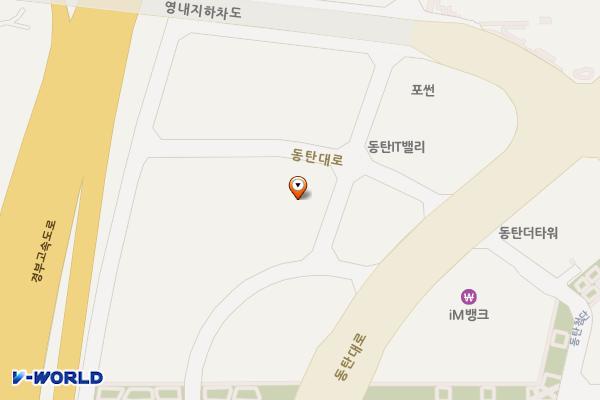 화성 동탄더큐브온에어 위치 지도 — 경기도 화성시 동탄대로23안길 31