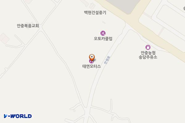 평택 태연모터스 위치 지도 — 경기도 평택시 안중읍 안현로 269