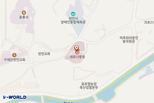 천안 새로나병원 위치 지도 — 충청남도 천안시 동남구 향교1길 130-23