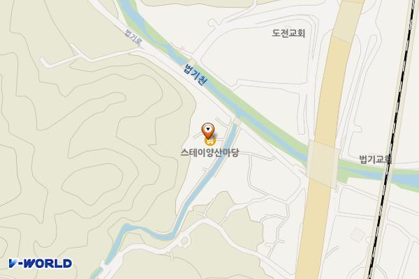 양산 스테이도랑 위치 지도 — 경상남도 양산시 동면 창기2길 17-12