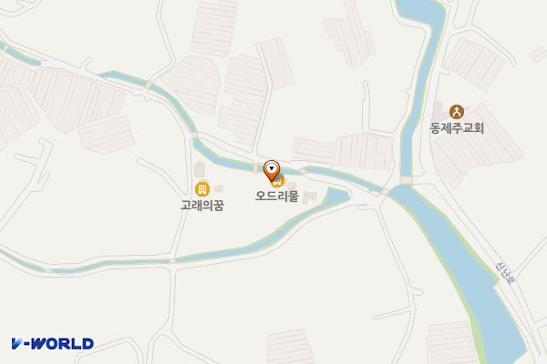 제주 오드리물 위치 지도 — 제주특별자치도 서귀포시 성산읍 독자봉로10번길 91-11