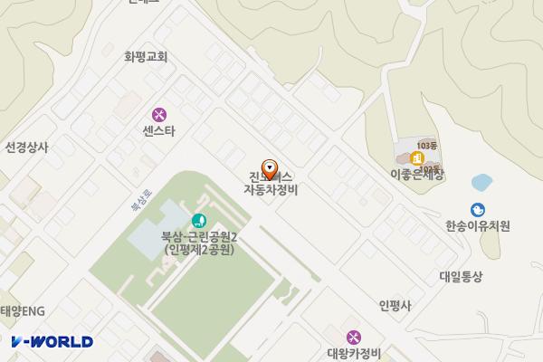 칠곡 진모터스자동차정비 위치 지도 — 경상북도 칠곡군 북삼읍 북삼로 62