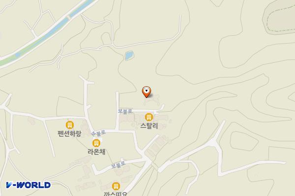 경주 메모리즈풀빌라 위치 지도 — 경상북도 경주시 보불로 126-43