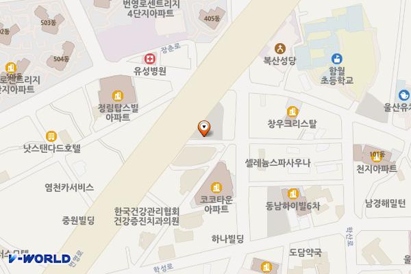 번영로 공영주차장 위치 지도 — 울산광역시 중구 학산동 90-4