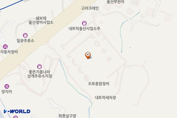 상개 화물차휴게소 위치 지도 — 울산광역시 남구 상개동 50