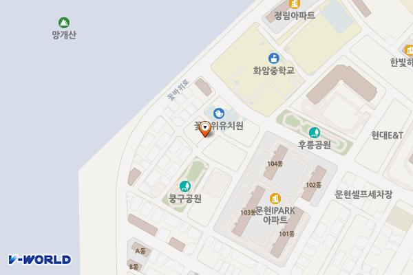 꽃바위 문화관 위치 지도 — 울산광역시 동구 문현3길 6