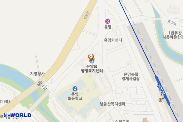 온양읍 행정복지센터 위치 지도 — 울산광역시 울주군 온양읍 남창1길 20