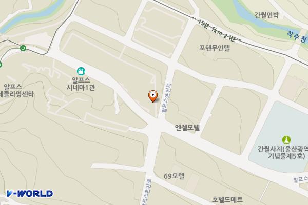 영남알프스복합웰컴센터 위치 지도 — 울산광역시 울주군 상북면 등억알프스리 517