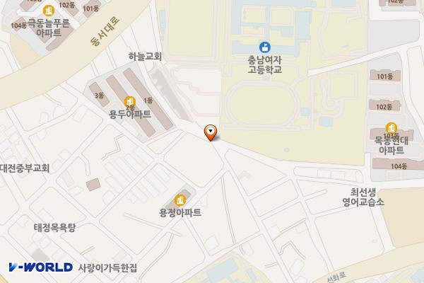 대전학생교육문화원 위치 지도 — 대전광역시 중구 동서대로 1360
